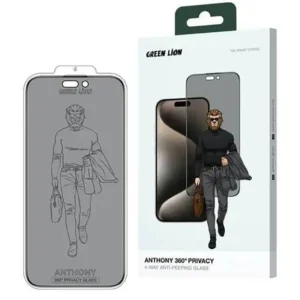 محافظ صفحه نمایش حریم شخصی گرین لاین مدل Anthony 360 Privacy مناسب برای گوشی موبایل اپل ایفون